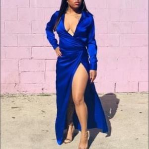 Maxi dress high split, Bday Behavior